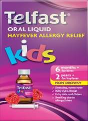 Telfast Oral Liquid Antihistamine for Kids Box